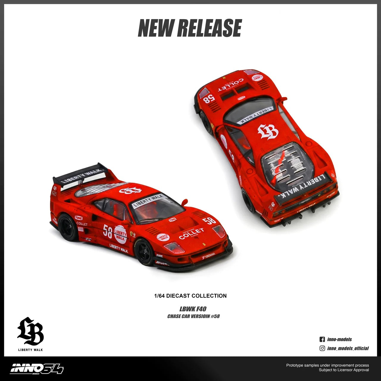Preorder) INNO64 1:64 LBWK F40 COLLET | Southern Diecast
