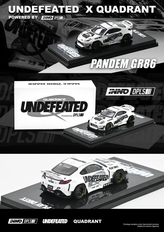 (Preorder) INNO64 1:64 Toyota GR86 "PANDEM ROCKET BUNNY" UNDEFEATED X QUADRANT