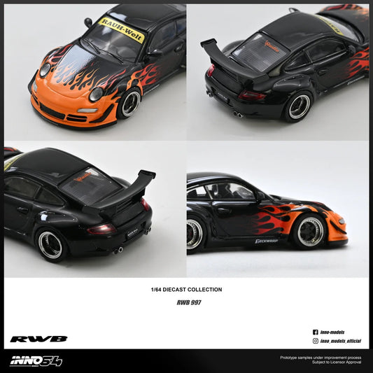 (Preorder) INNO64 1:64 RWB 997 Orange Burning Flame