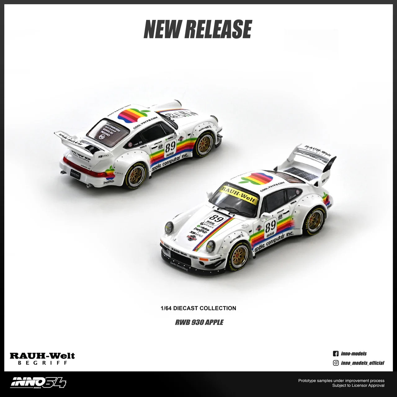 (Preorder) INNO64 1:64 RWB 930 #89 Apple Livery