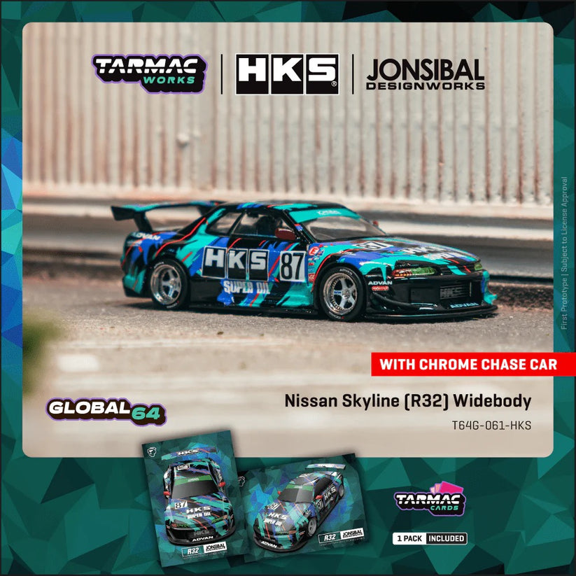 (Preorder) Tarmac Works 1:64 Nissan Skyline (R32) Widebody Jonsibal ...