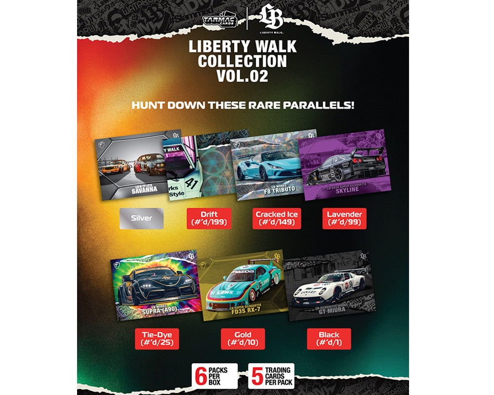 (Preorder) Tarmac Cards Liberty Walk Collectible Trading Cards Volume 2 – Limited Edition