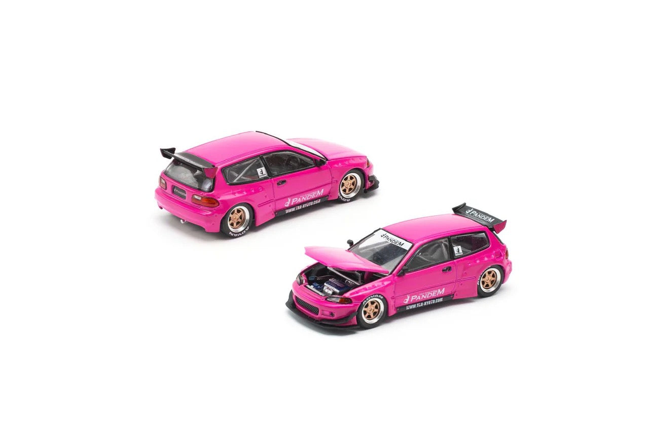 Pop Race x Enigma 1:64 Pandem Honda Civic EG6 v1.5 Pink