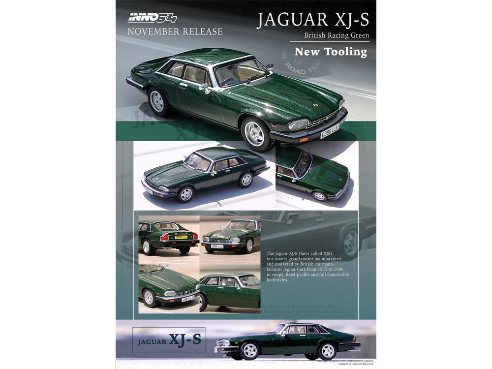 INNO64 1:64 JAGUAR XJ-S (BRITISH RACING GREEN)