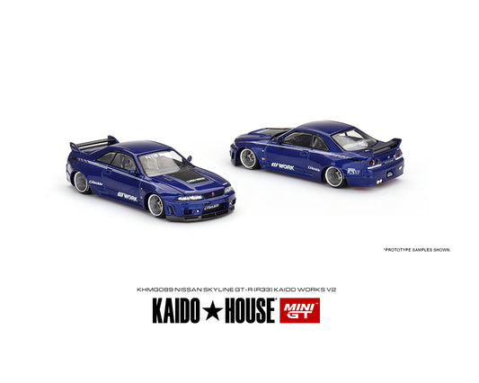 (Preorder) Kaido House x Mini GT 1:64 Nissan Skyline GT-R (R33) Kaido Works V2