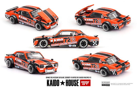 (Preorder) Kaido House x Mini GT 1:64 NISSAN SKYLINE 2000GT-R (KPGC10) KAIDO RACING V1