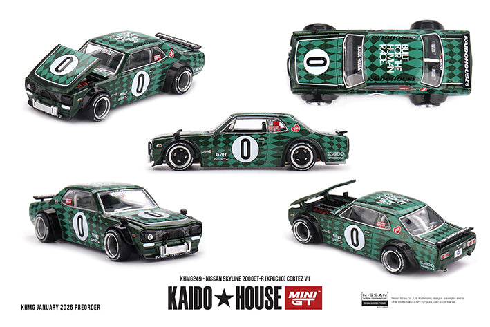 (Preorder) Kaido House x Mini GT 1:64 Nissan Skyline 2000GT-R (KPGC10) Cortez V1 - KHMG249