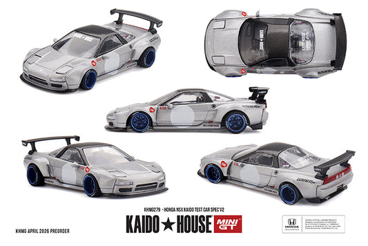 (Preorder) Kaido House x Mini GT 1:64 Honda NSX Kaido Test Car Spec V2 - KHMG279