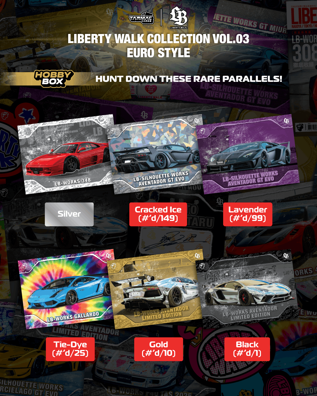 (Preorder) Tarmac Cards Liberty Walk Collection Vol.04 Euro Style Hobby Box