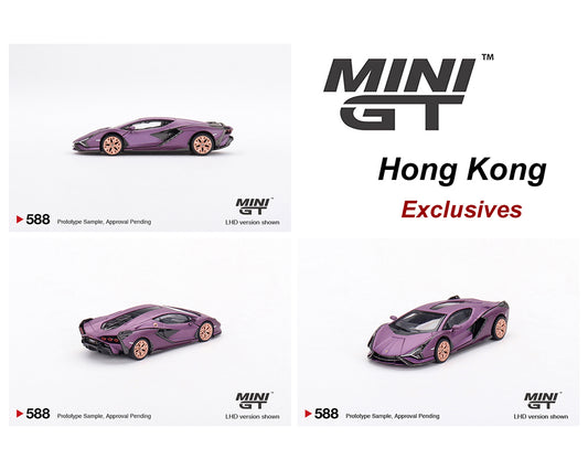 (Preorder) Mini GT 1:64 Lamborghini Sián FKP 37 – Matte Viola SE30 – Hong Kong Exclusive