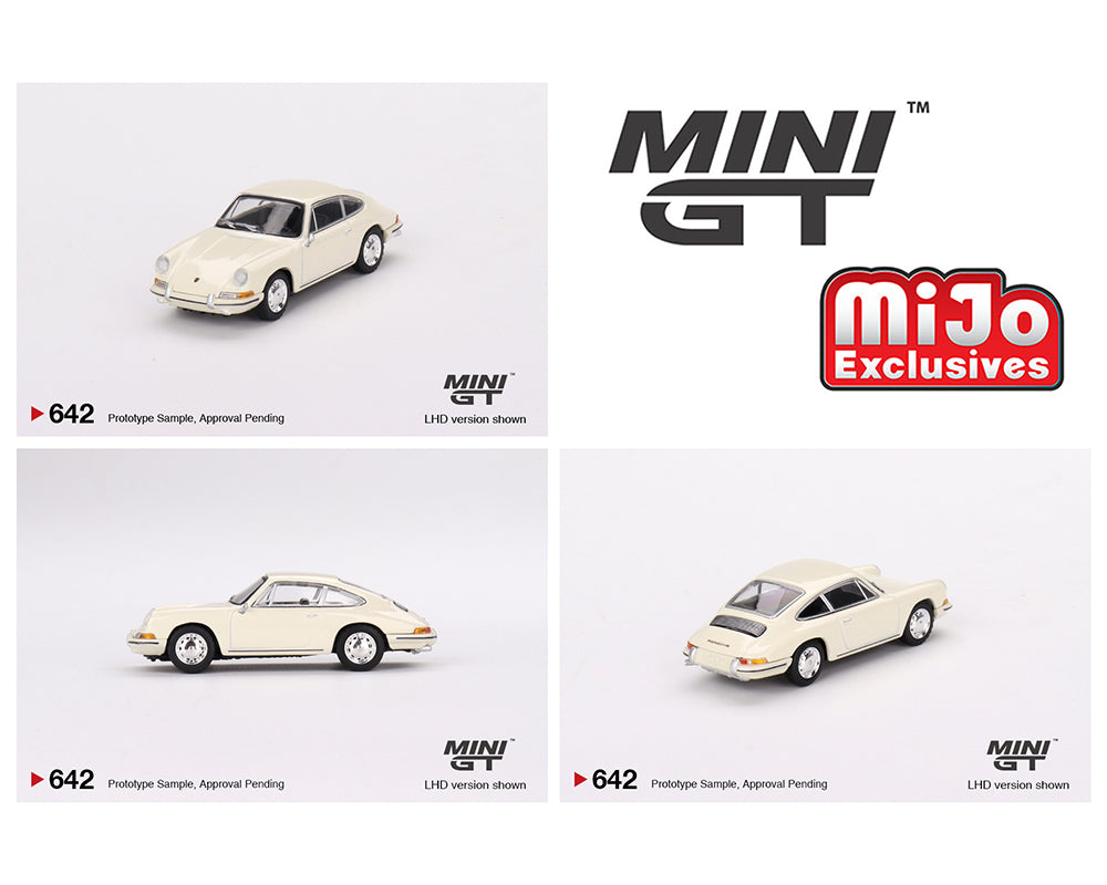 (Preorder) Mini GT 1:64 1963 Porsche 901 – Ivory – MiJo Exclusives