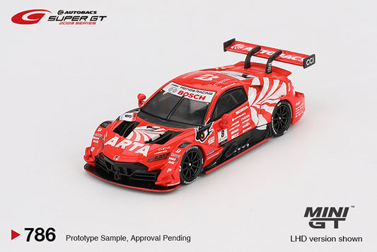 (Preorder) Mini GT 1:64 Honda NSX-GT "Type S" GT500 #8 "ARTA MUGEN NSX-GT "ARTA 2023 SUPER GT Series / SUPER GT Blister Packaging
