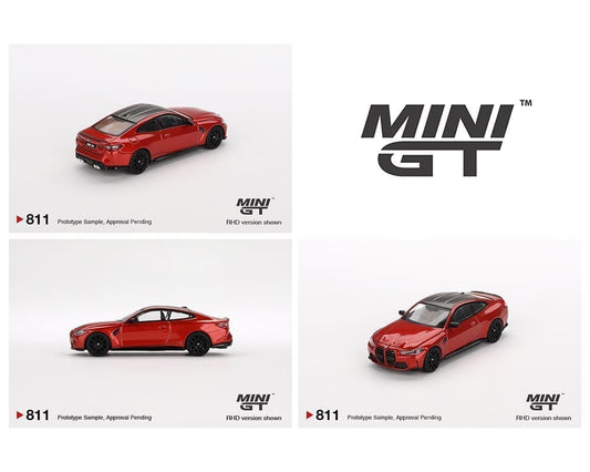 (Preorder) Mini GT 1:64 BMW M4 Competition (G82) Sakhir Orange LHD (811)
