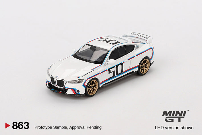(Preorder) Mini GT 1:64 BMW 3.0 CSL White - MGT00863