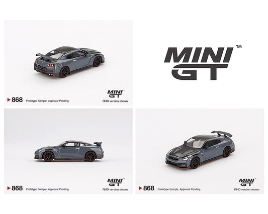 (Preorder) Mini GT 1:64 Nissan GT-R Nismo 2024 NISMO – Stealth Gray - (868)