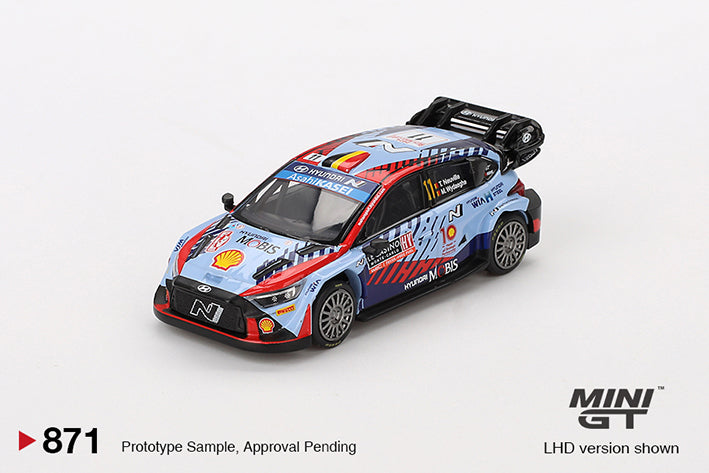(Preorder) Mini GT 1:64 Hyundai i20 N Rally1 Hybrid #11 2024 Rallye Monte-Carlo Winner - MGT00871