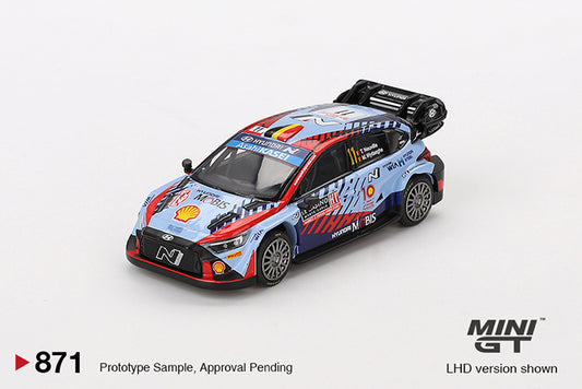 (Preorder) Mini GT 1:64 Hyundai i20 N Rally1 Hybrid #11 2024 Rallye Monte-Carlo Winner - MGT00871