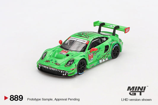 (Preorder) Mini GT 1:64 Porsche 911 GT3 R #77 AO Racing 2024 IMSA Daytona 24 Hrs GTD Pro 2nd Place