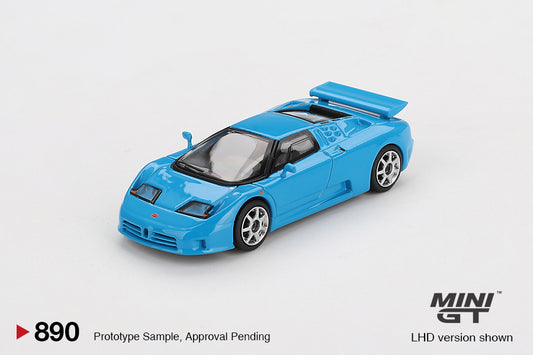 Mini GT 1:64 Bugatti EB110 Super Sport Blu Bugatti (890)