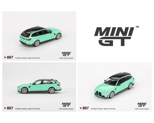 (Preorder) Mini GT 1:64 BMW M3 M Performance Touring – Mint Green - (897)
