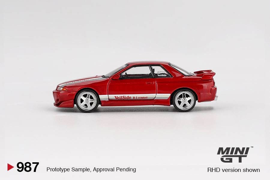 (Preorder) Mini GT 1:64 Nissan Skyline GT-R (R32) VeilSide Combat C-I Gem Red
