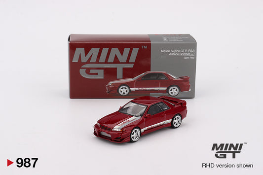 (Preorder) Mini GT 1:64 Nissan Skyline GT-R (R32) VeilSide Combat C-I Gem Red