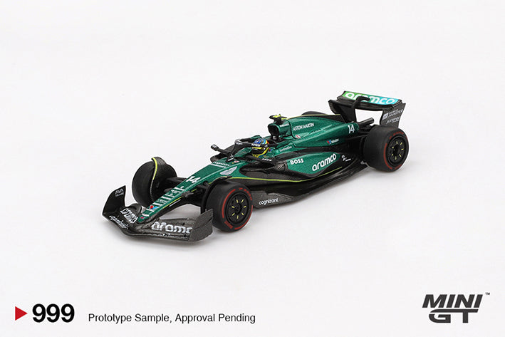 (Preorder) Mini GT 1:64 Aston Martin AMR24 - #14 Fernando Alonso - 2024 F1 2024 Bahrain GP