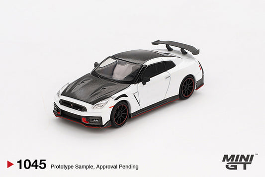 (Preorder) Mini GT 1:64 Nissan GT-R Nismo 2024 Brilliant White Pearl - MGT01045