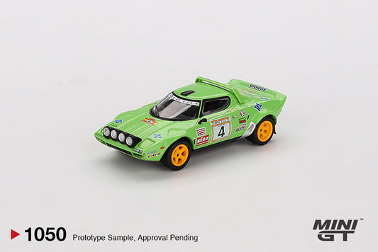 (Preorder) Mini GT 1:64 Lancia Stratos HF #4 1979 Spanish Rally Champion - MGT01050