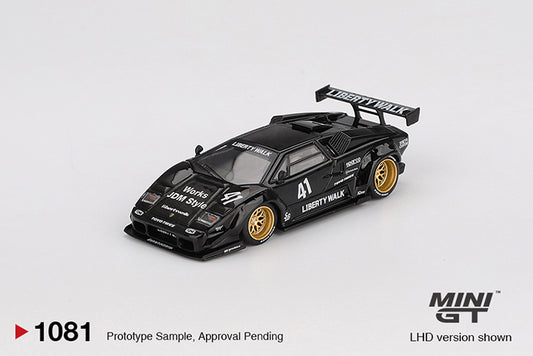 (Preorder) Mini GT 1:64 Lamborghini Countach LB-WORKS Black - MGT01081