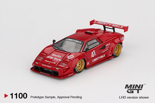 (Preorder) Mini GT 1:64 Lamborghini Countach LB-WORKS Red - MGT01100
