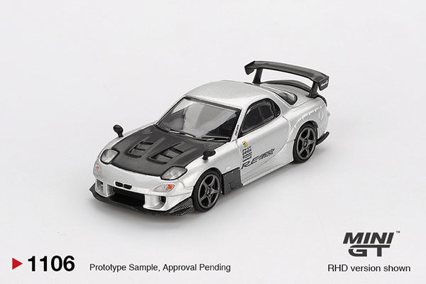Preorder) Mini GT 1:64 Mazda RX-7 RE-Amemiya Silver Metallic