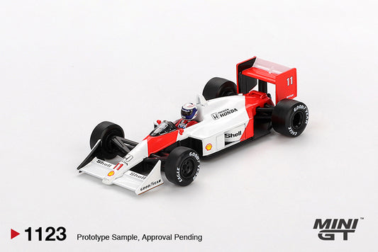 (Preorder) Mini GT 1:64 McLaren MP4/4 #11 Alain Prost 1988 Japanese Grand Prix 2nd Place - MGT01123