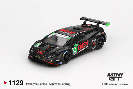 (Preorder) Mini GT 1:64 Lamborghini Huracán GT3 EVO2 #45 No.45 DEX Imaging 2024 IMSA Daytona 24 Hrs - MGT01129