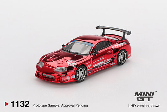 (Preorder) Mini GT 1:64 Toyota Supra (A80) Top Secret GT-300 Top Secret Red Chrome - MGT01132