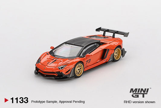 (Preorder) Mini GT 1:64 LB★WORKS Lamborghini Aventador Limited Edition Orange MDX 2025 - MGT01133