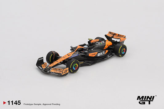 (Preorder) Mini GT 1:64 McLaren MCL38 - #4 Lando Norris - 2024 F1 2024 Hungarian GP 2nd Place - MGT01145