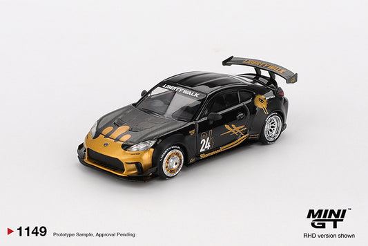 (Preorder) Mini GT 1:64 Toyota GR86 LB★Nation Black / Gold - MGT01149