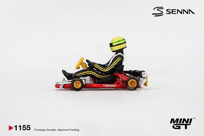 (Preorder) Mini GT 1:64 Senna Kart Formula K #9 Ayrton Senna da Silva - 1981 Karting World Championship / Blister packaging - MGT01155