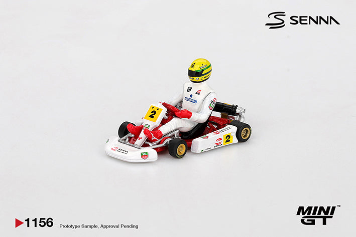 (Preorder) Mini GT 1:64 Senna Kart #2 Ayrton Senna da Silva - 1993 Masters of Paris-Bercy / Blister packaging - MGT01156
