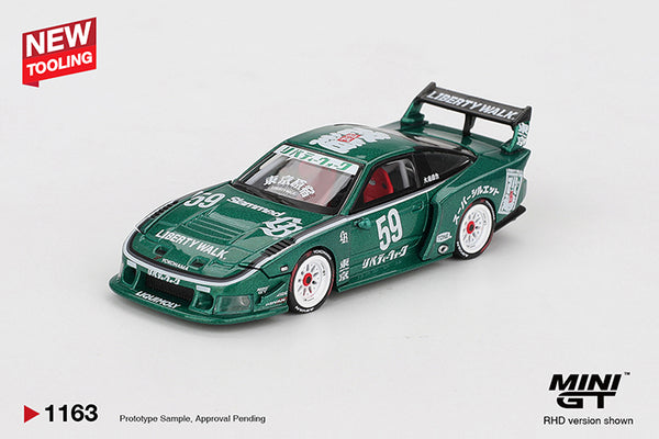 MINI GT LIBERTY WALK ニッサン　180sx Preorder) Mini GT 1:64 Nissan LB-Super Silhouette 180SX 2026 TAS