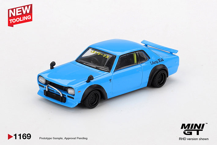 (Preorder) Mini GT 1:64 Nissan LB★Works HAKOSUKA Baby Blue - MGT01169