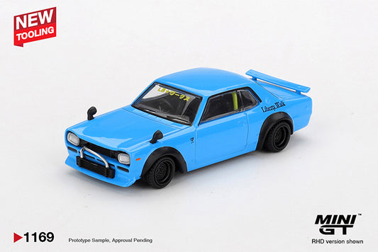 (Preorder) Mini GT 1:64 Nissan LB★Works HAKOSUKA Baby Blue - MGT01169