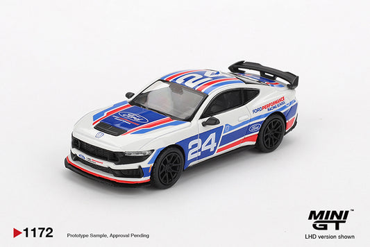 (Preorder) Mini GT 1:64 Ford Mustang Dark Horse #24 Ford Performance Racing School - MGT01172