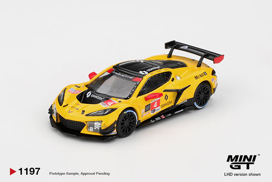 (Preorder) Mini GT 1:64 Chevrolet Corvette Z06 GT3.R #4 Corvette Racing by Pratt Miller Motorsports 2025 IMSA Daytona 24 Hrs - MGT01197