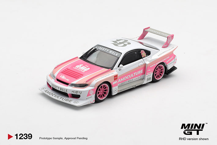 (Preorder) Mini GT 1:64 Nissan SILVIA (S15) LB-Super Silhouette AMOCULTURE - MGT01239