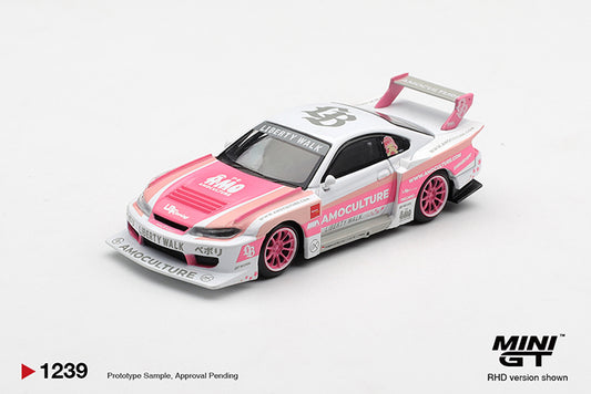 (Preorder) Mini GT 1:64 Nissan SILVIA (S15) LB-Super Silhouette AMOCULTURE - MGT01239
