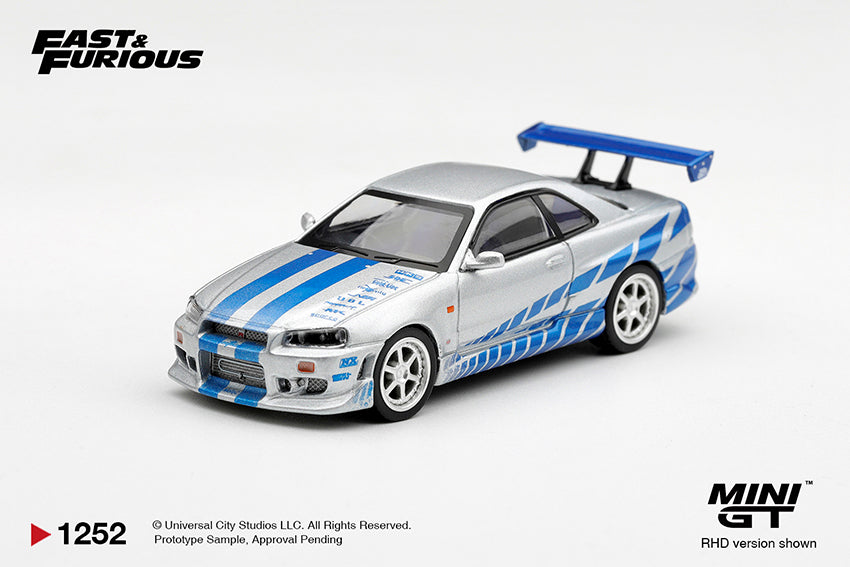 (Preorder) Mini GT x Fast & Furious 1:64 Nissan Skyline GT-R C-West "2 Fast 2 Furious" Brian O'Conner - MGT01252