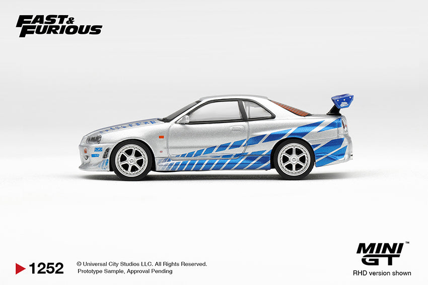 (Preorder) Mini GT x Fast & Furious 1:64 Nissan Skyline GT-R C-West "2 Fast 2 Furious" Brian O'Conner - MGT01252