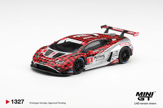 (Preorder) Mini GT 1:64 Lamborghini Huracan GT3 EVO2 #9 Pfaff Motorsports 2025 IMSA WeatherTech GTD Pro - MGT01327
